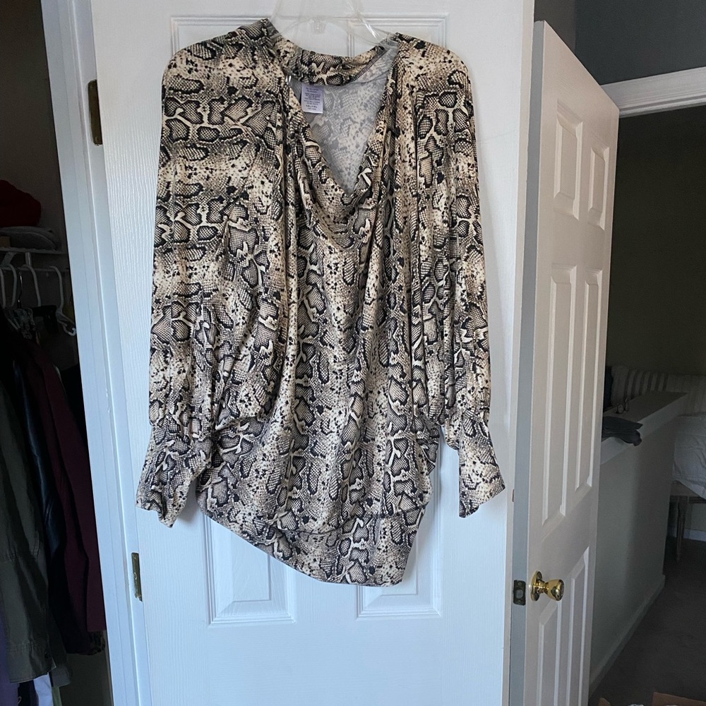 Snake skin top
